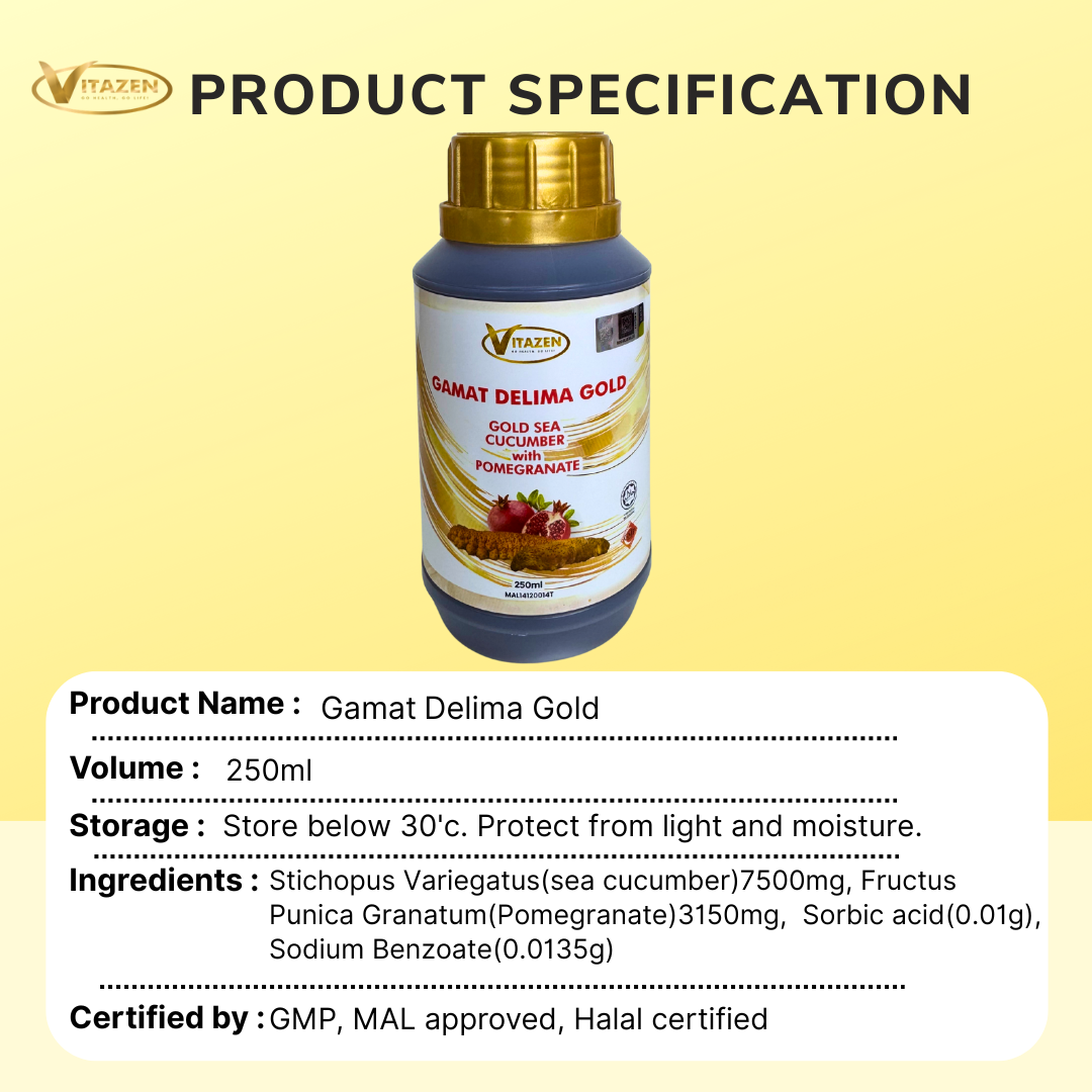 GOLD SEA CUCUMBER POMEGRANATE ESSENCE (500ml) - Image 3