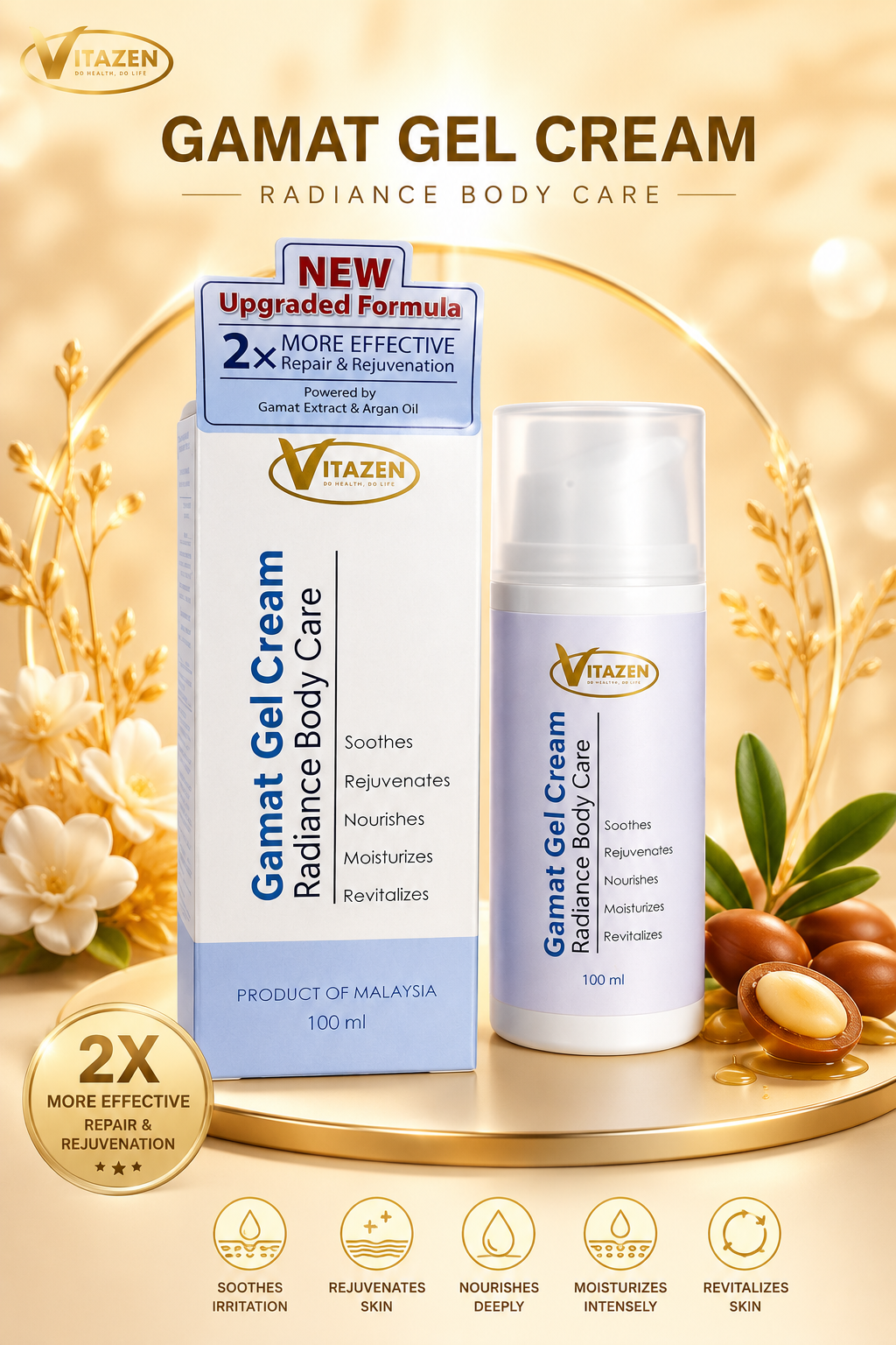 GAMAT GEL CREAM RADIANCE BODY CARE (100ml)
